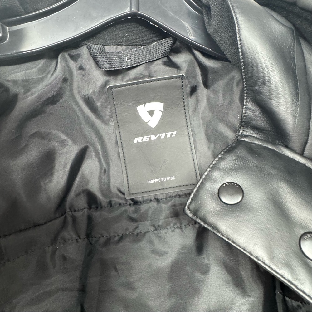 REV’it! Tornado 3 Jacket SZ L woman’s black padded weatherproof New without tags - Picture 5 of 16